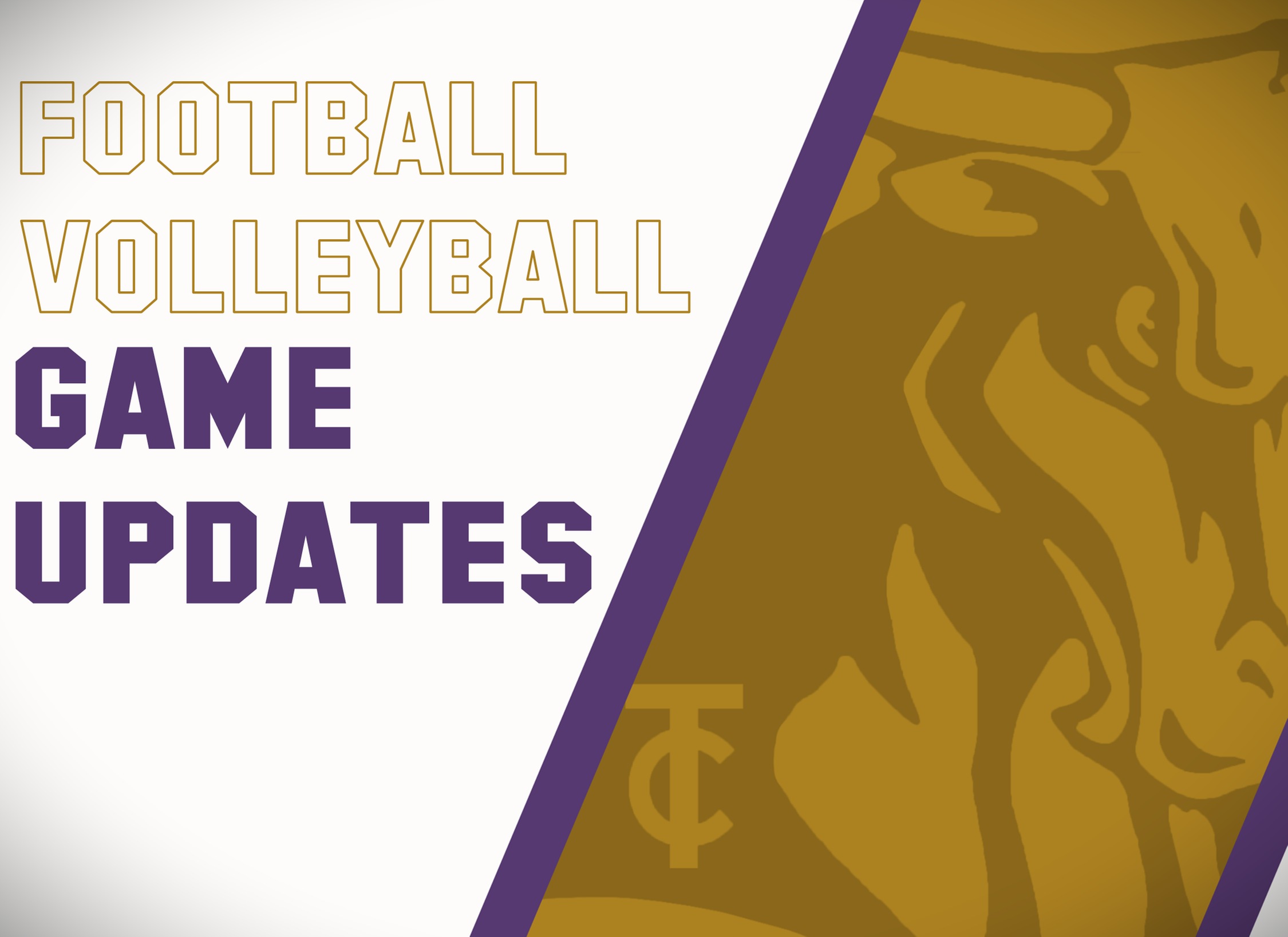 FOOTBALL &amp; VOLLEYBALL GAME UPDATES